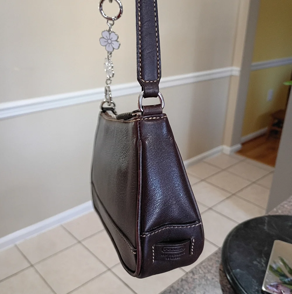 Coach Demi Brown Leather Shoulder Bag